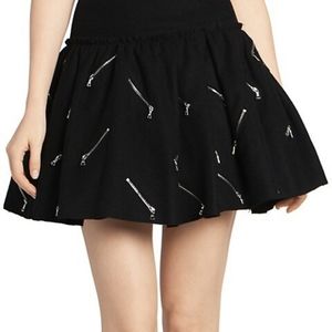 Marc Jacobs The Punk Skirt with Silver Zippers
